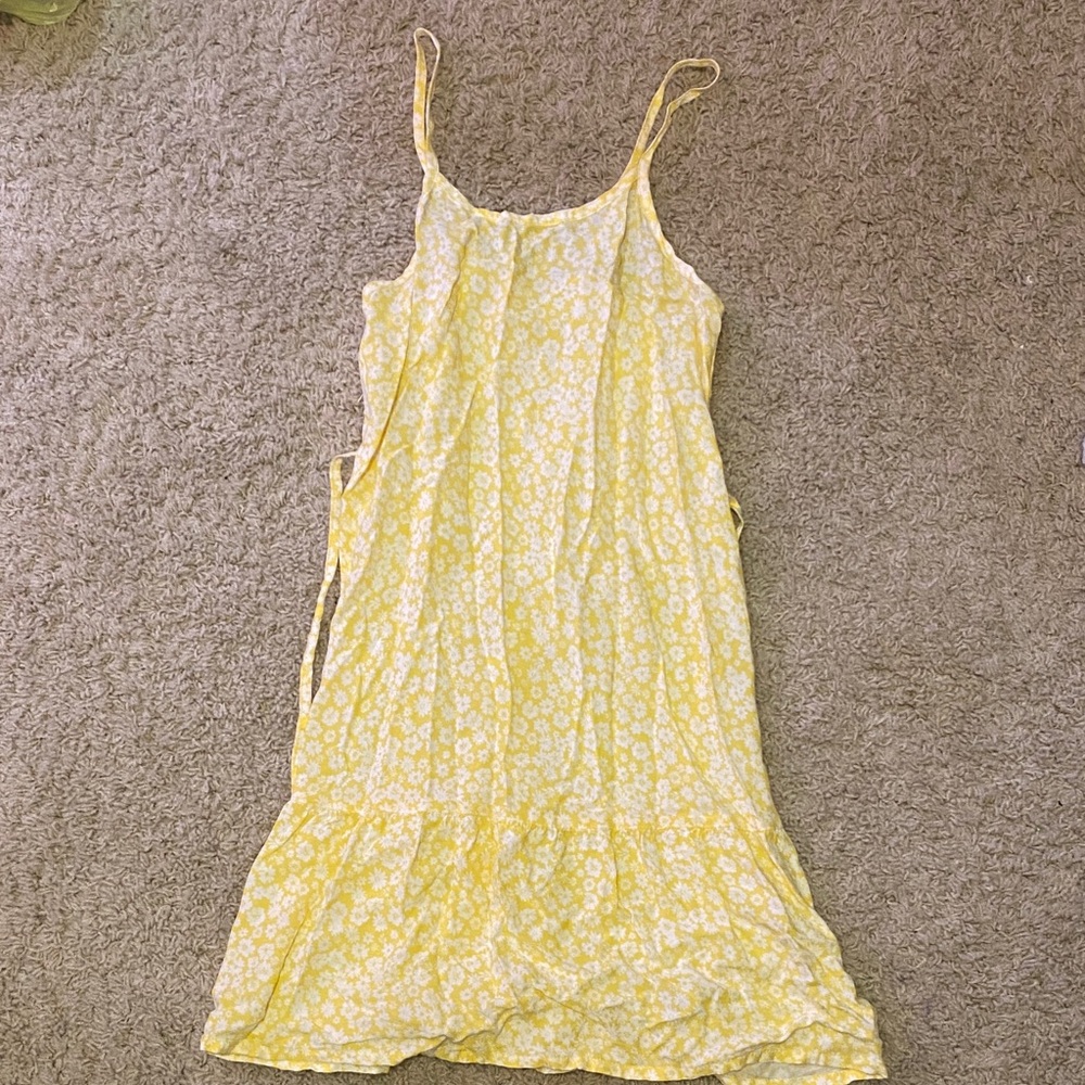 Wonder Nation Yellow Floral Mini Dress